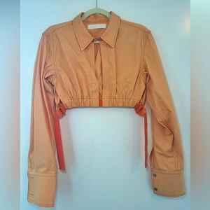 Dion Lee Cropped Elasticated Shirt - Small